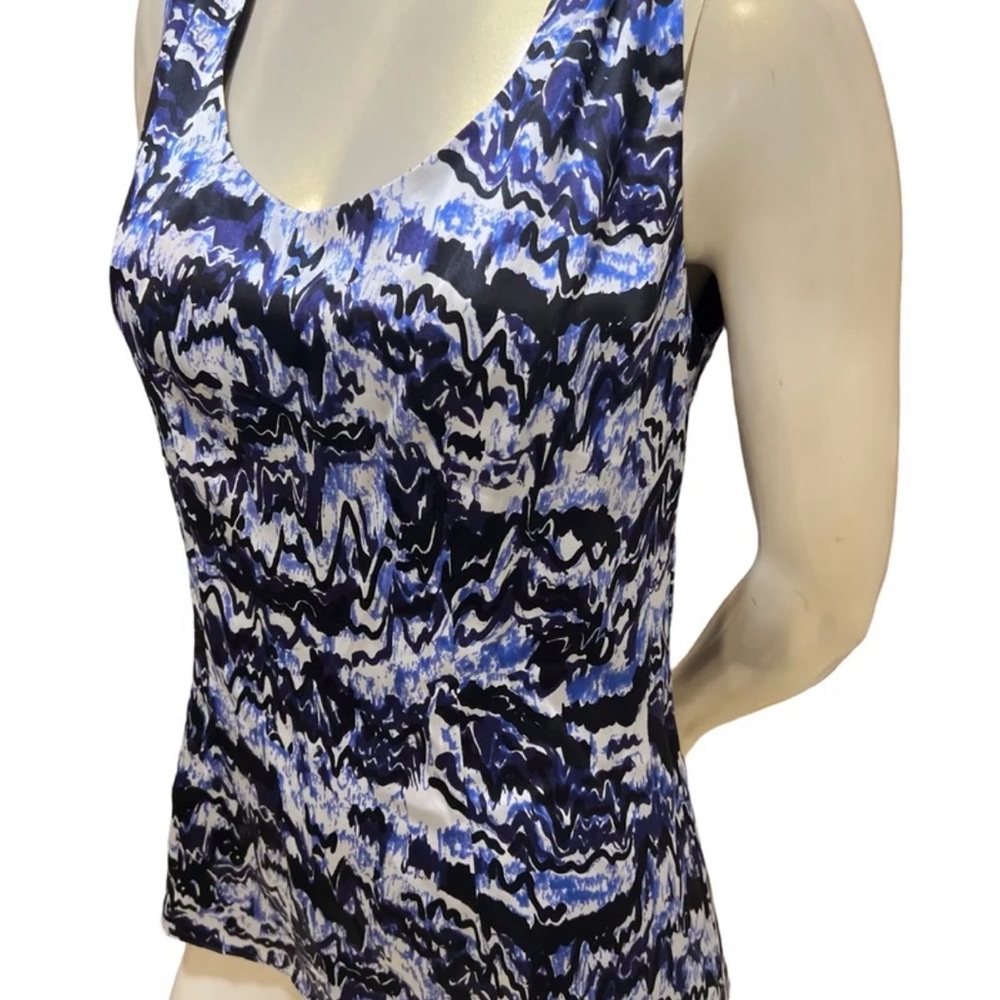 Balenciaga Blue and Black Abstract Tank Top - Picture 4 of 8